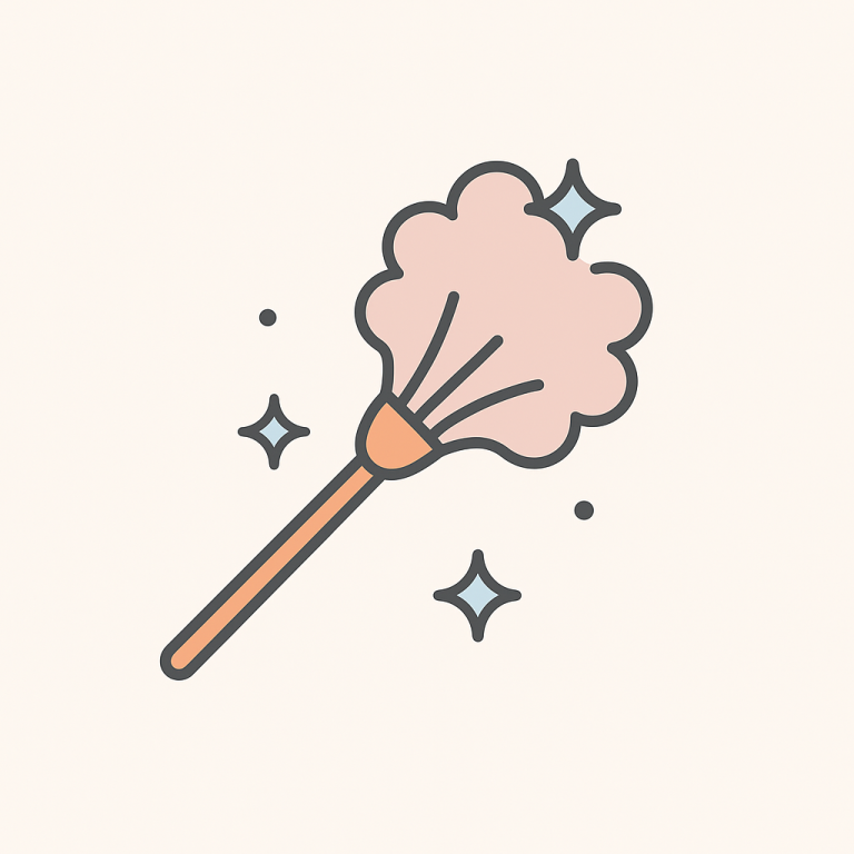 Feather duster for domestic and commercial cleaning Feather Duster used by Spotless Homes for Professional cleaning